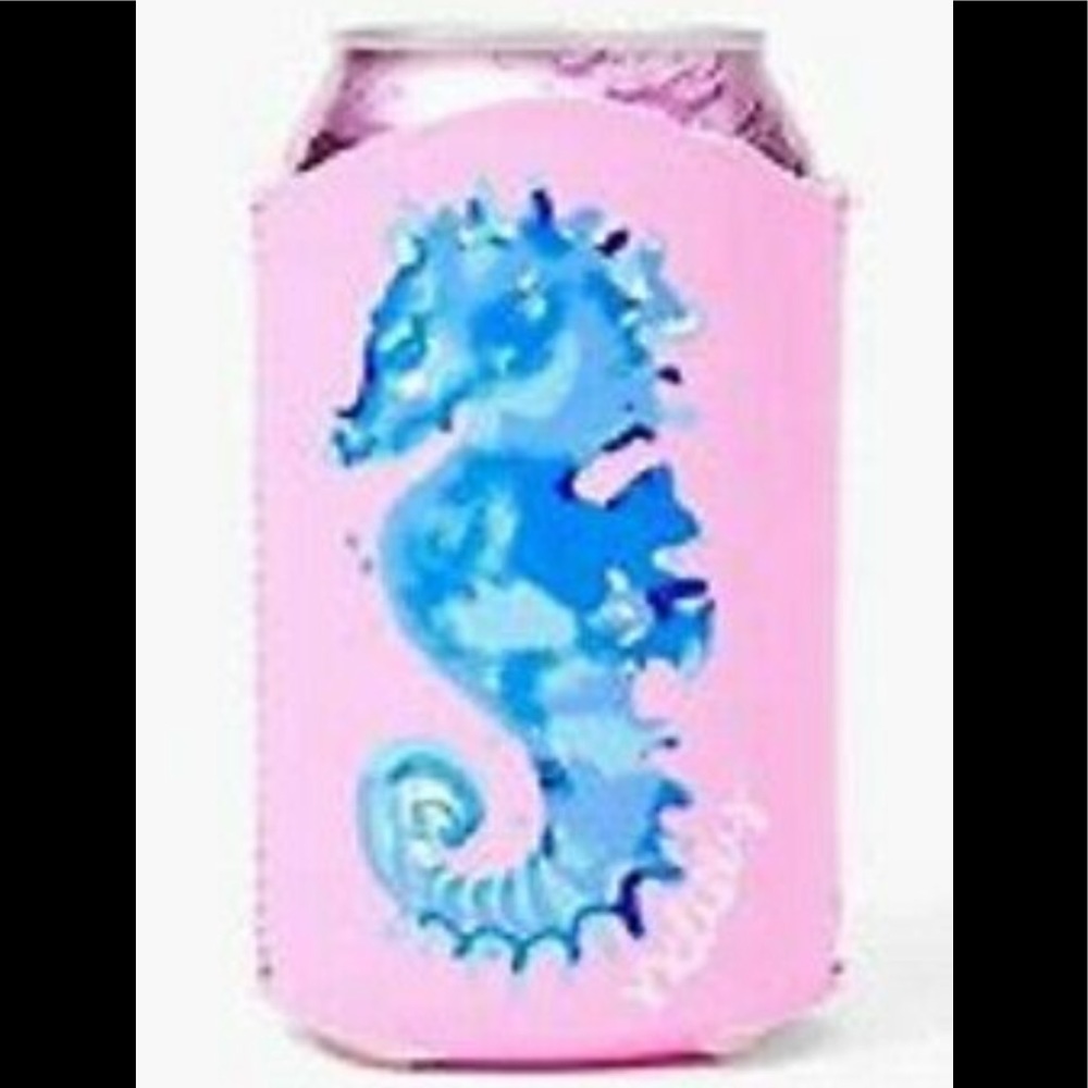 NWT Lilly Pulitzer Drink Hugger GWP Pink Seahorse - Picture 2 of 4